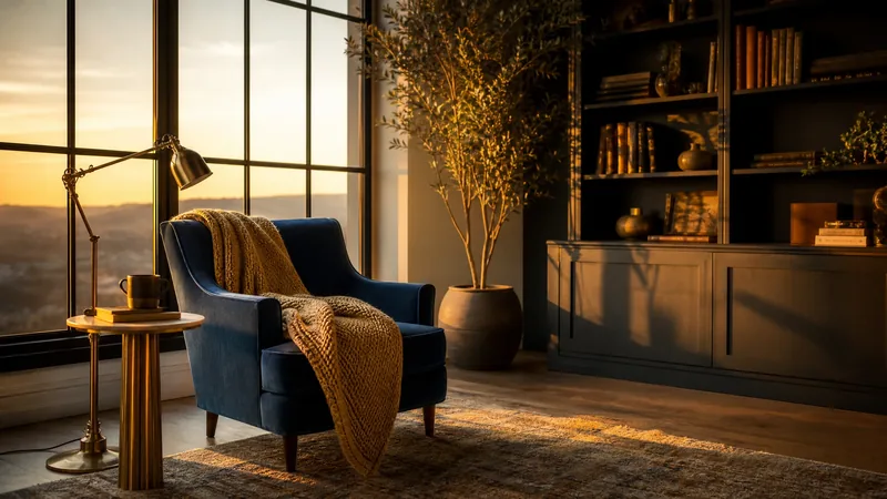 Sunlit sitting room with an armchair and blanket, How to Start an Adult Family Home in Washington