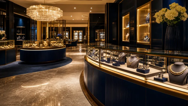 Licensed retail interior with glass display cases, Washington Gambling License Guide